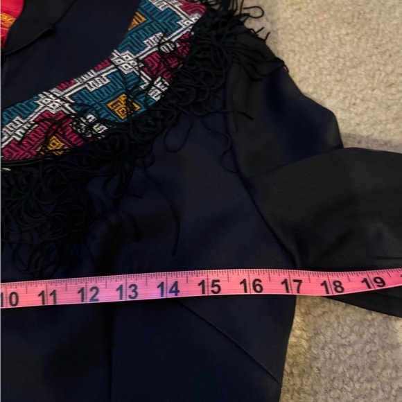 Shanghai Tang Silk & Wool long jacket - Picture 6 of 9